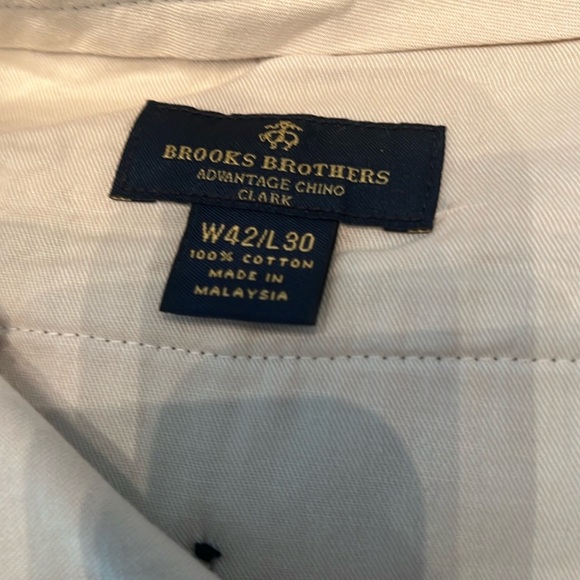 Brooks Brothers Flat Front Chino pants in gray 40X30 - Picture 3 of 3